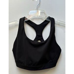 Athleta women’s black racerback sports bra size 28”.    #11-1265